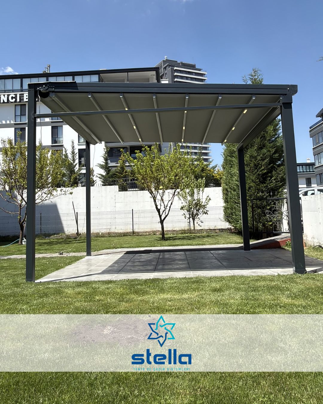 BEYTEPE UZM.DR. MUSTAFA ADA KLİNİK BAHÇESİ PERGOLA TENTE