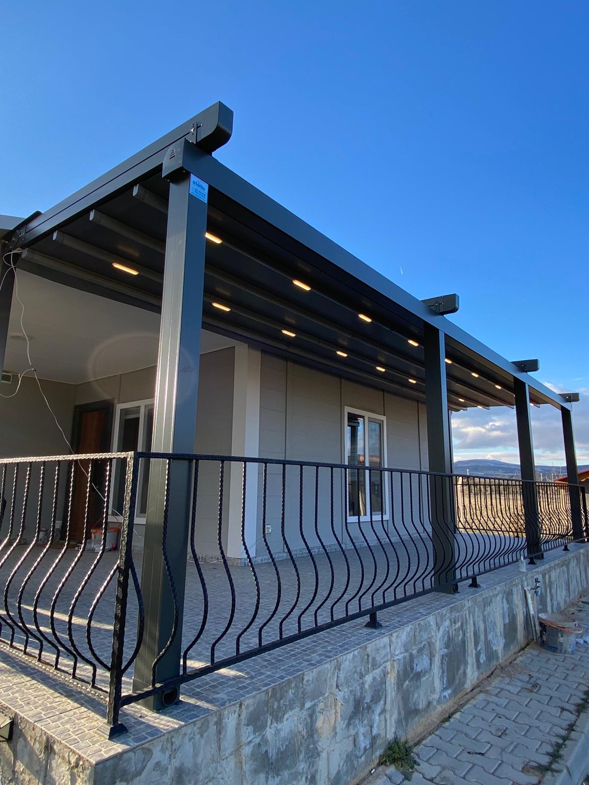 TEMELLİ ÖZEL KONUT BAHÇESİ PERGOLA TENTE SİSTEMİ