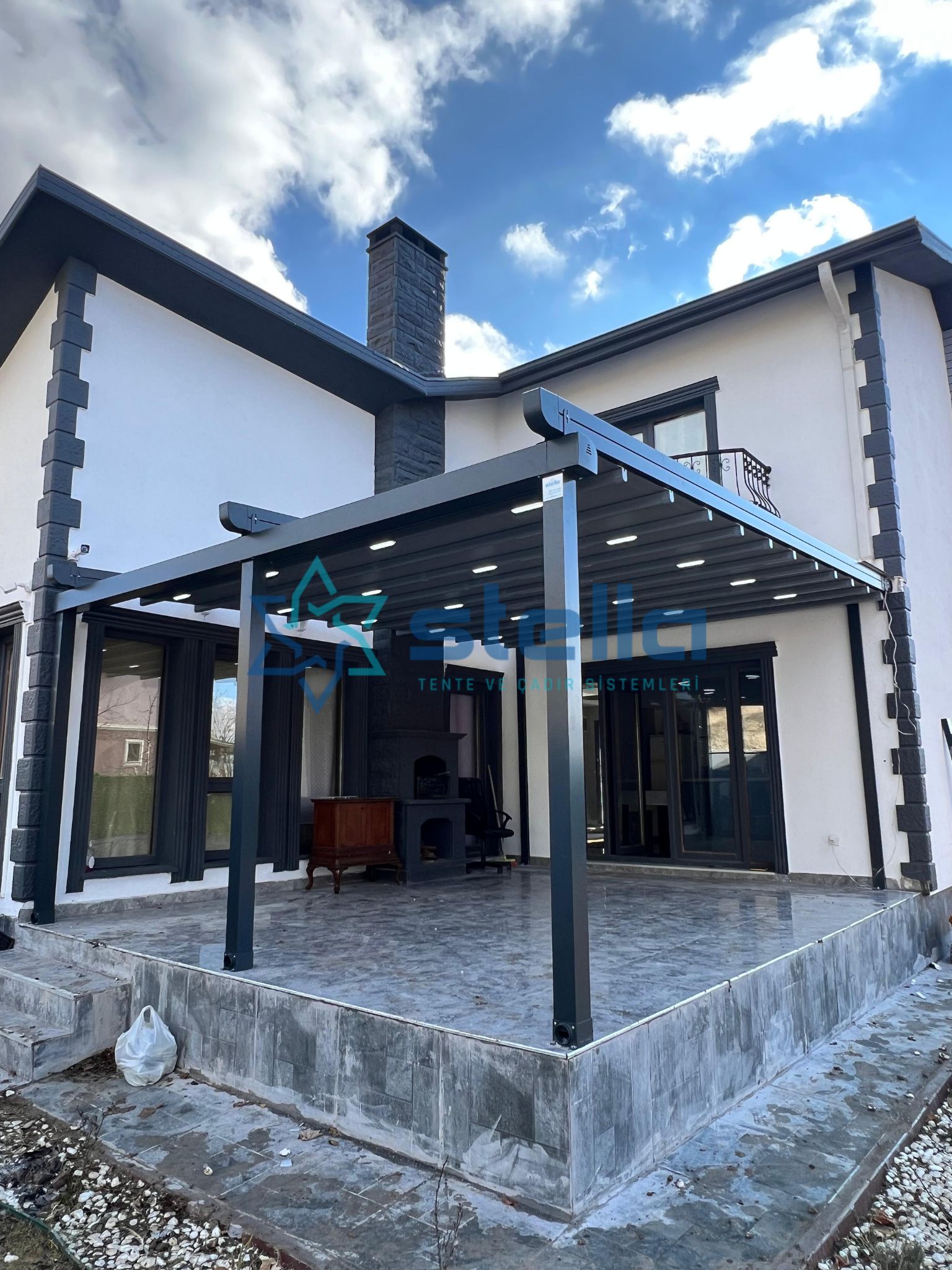YAŞAMKENT BİLGİSAYARCILAR 92 SİT. ÖZEL KONUT BAHÇESİ PERGOLA TENTE 